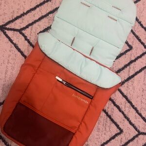 Bumbleride Orange and Mint Stroller Footmuff NEW